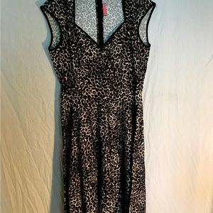 Pinup Couture Heidi Leopard Dress size XL.